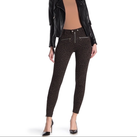 NWT Blank NYC Zip Utility Leopard Print Pant Size 25 - Picture 3 of 6